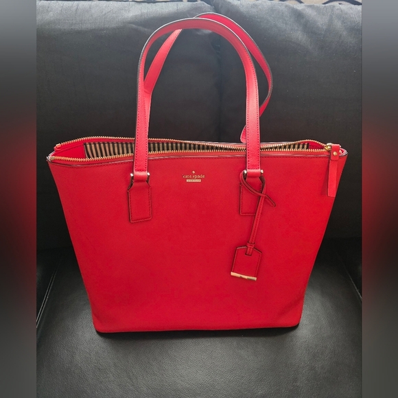 Kate Spade Vibrant Red Tote Bag - Picture 1 of 3